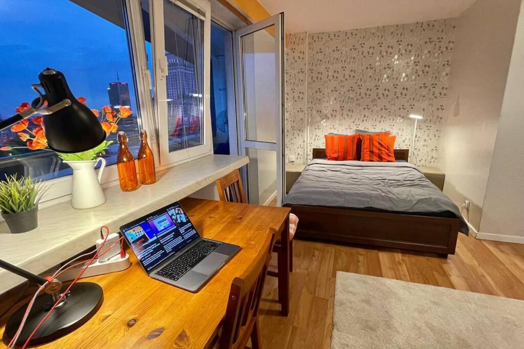 Apartamento Orange Metro Fast Wifi 1Gbs Big Tv Hbo Appletv Varsovia Exterior foto